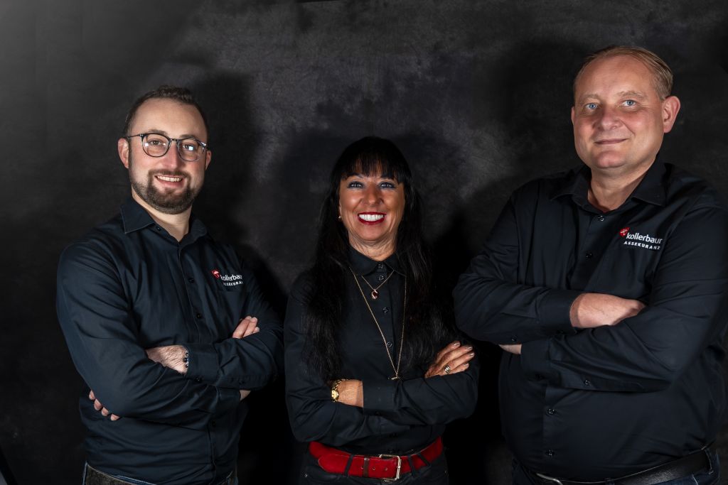 Das Team von Koller & Baur – Mathias Baur, Renate Koller und Jens Schmid